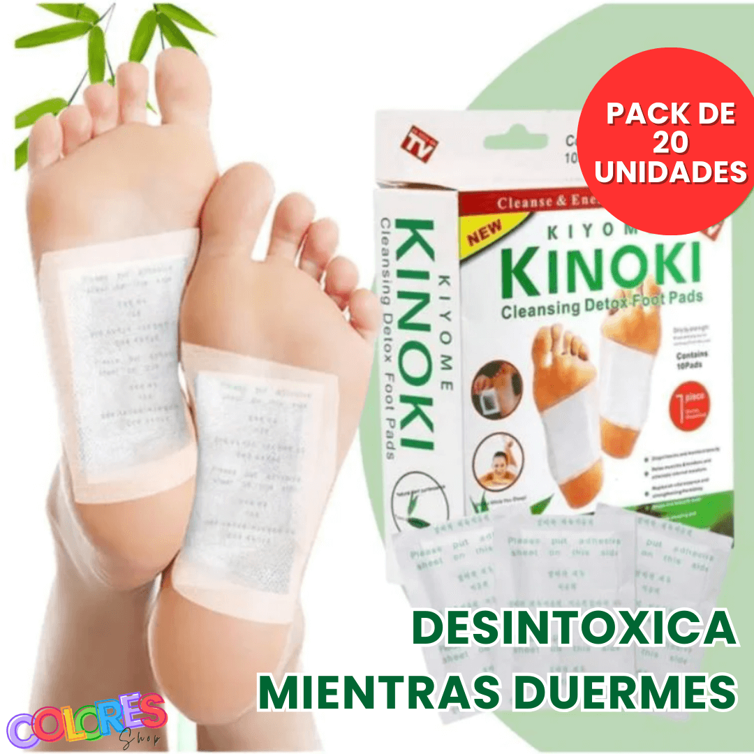 PARCHES DESINTOXICANTES PARA PIES (PACK 20 UNIDADES)