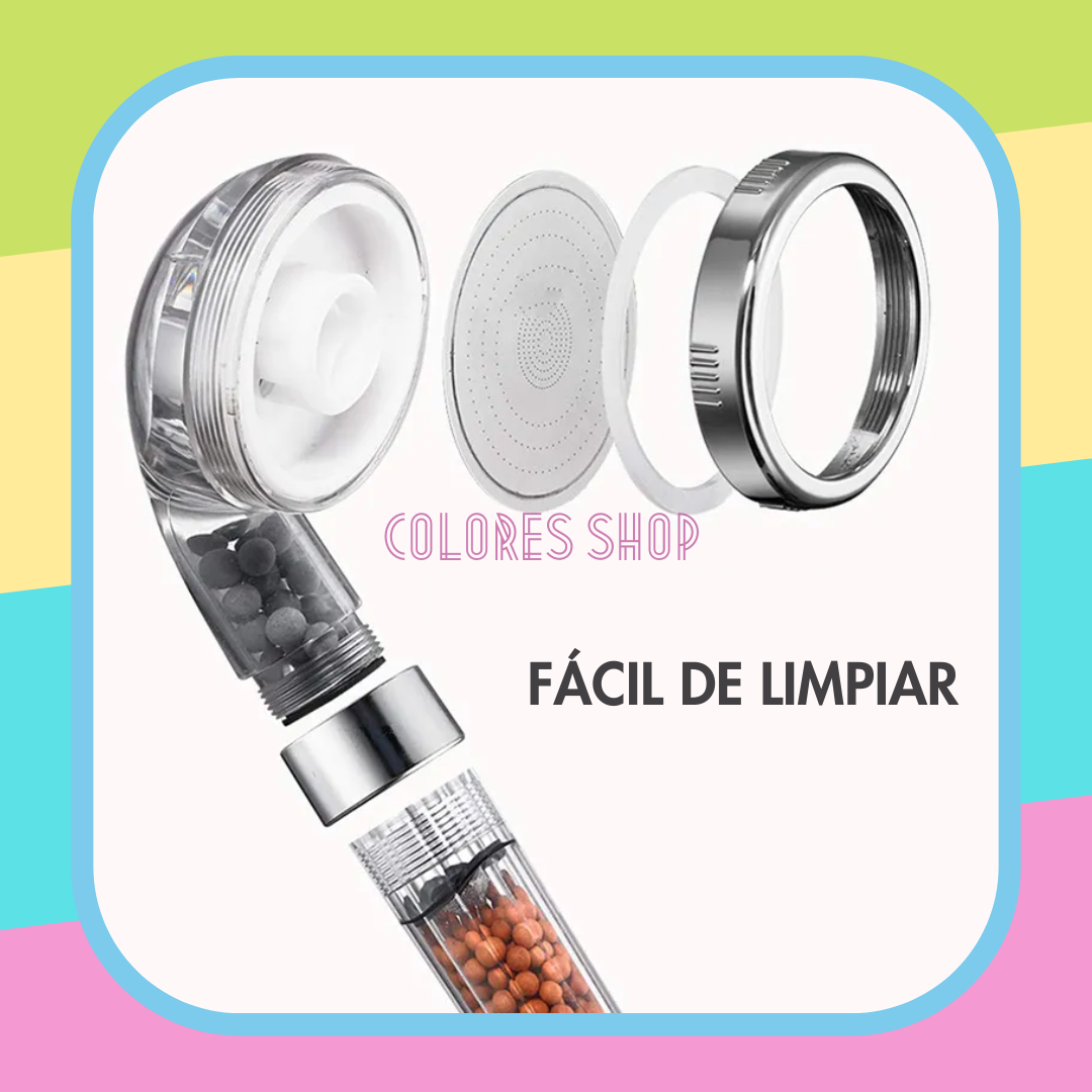 CABEZAL DE DUCHA CON FILTROS MINERALES