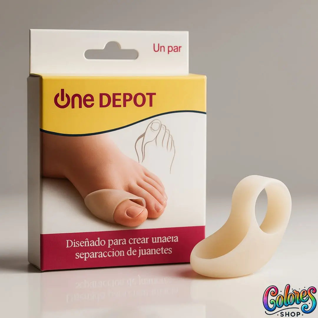 1 Par de Corrector de Juanetes de Silicona Médica – Alivia el Dolor y Realinea el Dedo Gordo de Forma Natural