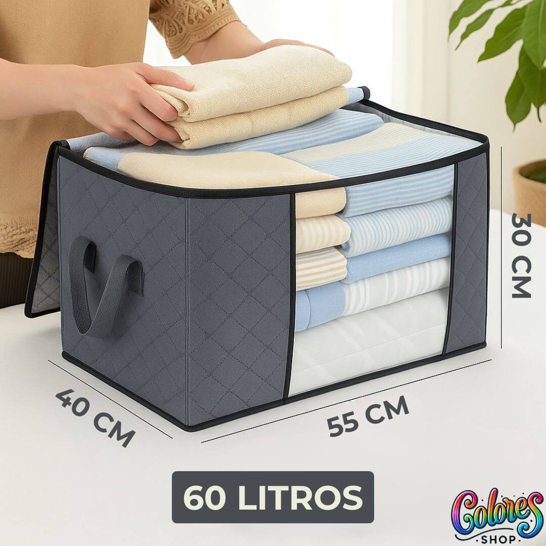 Set de 3 Cajas Organizadoras de Ropa 60L – Orden y Ahorro de Espacio para Tu Hogar