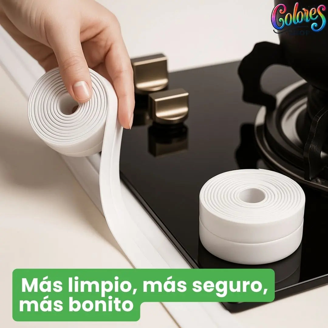 Cinta Adhesiva Impermeable para Baño y Cocina – Renueva tu Hogar Fácilmente sin Herramientas