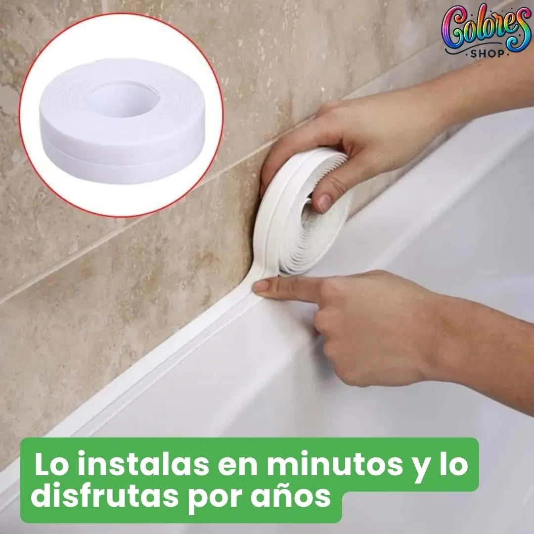 Cinta Adhesiva Impermeable para Baño y Cocina – Renueva tu Hogar Fácilmente sin Herramientas