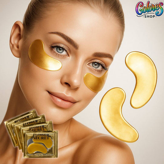 Parches de Ojeras con Ácido Hialurónico – Reduce Bolsas y Ojeras al Instante | Hidratación Refrescante | 10 Pares