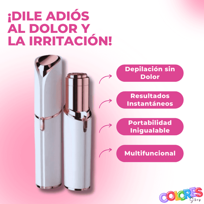 Depiladora Facial de Precisión - Suave, Sin Dolor, Portátil y Recargable – Ideal para Cejas, Labios, Axilas y Más