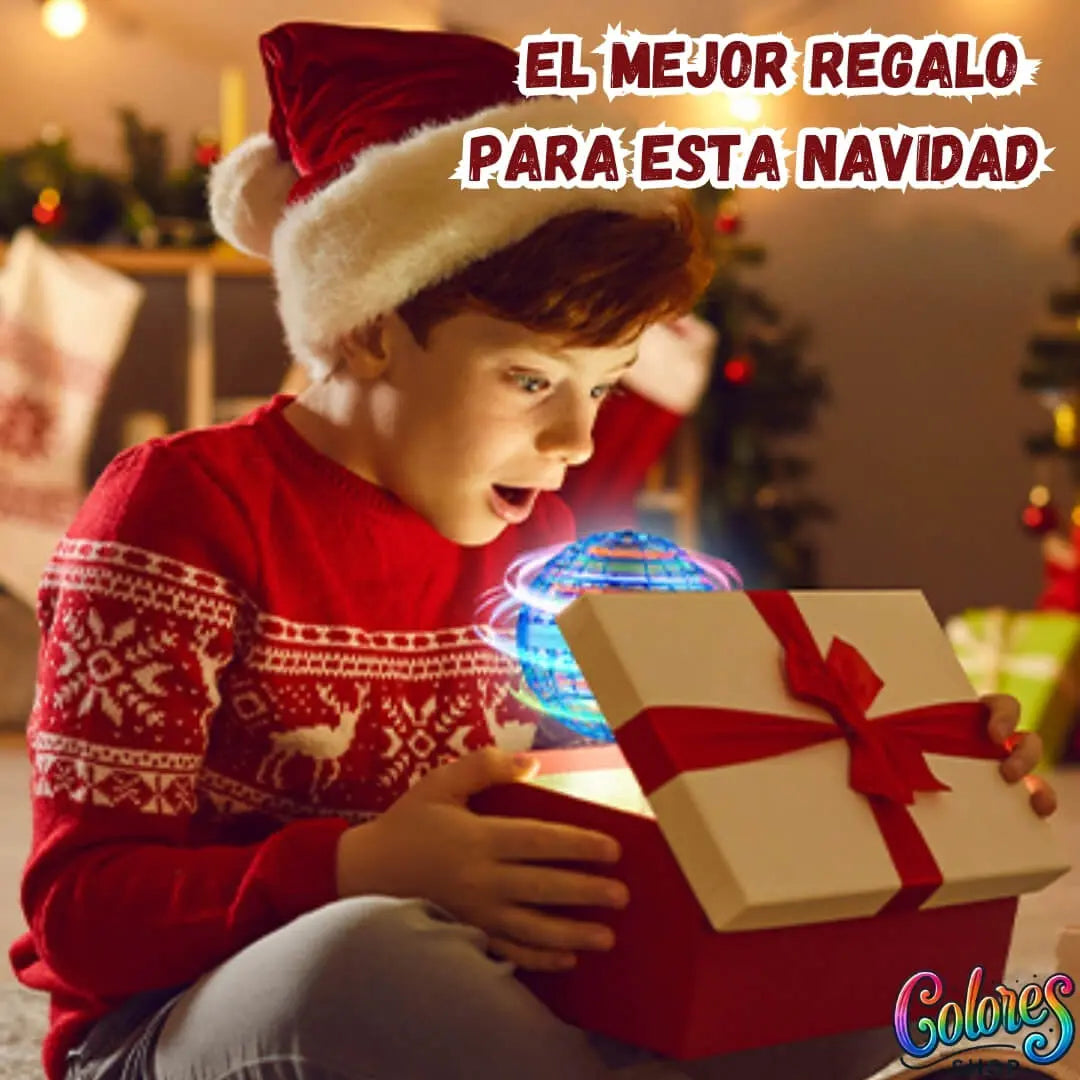 FlyNova™ Juguete Volador Giratorio para Niños – Seguro, Recargable y Perfecto para Juegos en Interior y Exterior