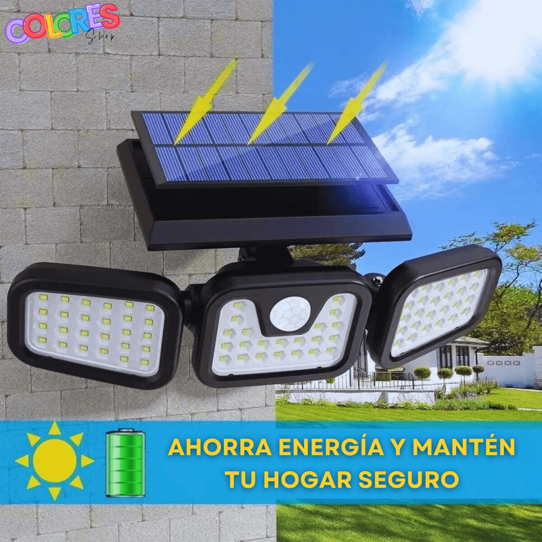 Farol Solar para Exteriores con Sensor de Movimiento – Ahorra Energía y Protege tu Hogar