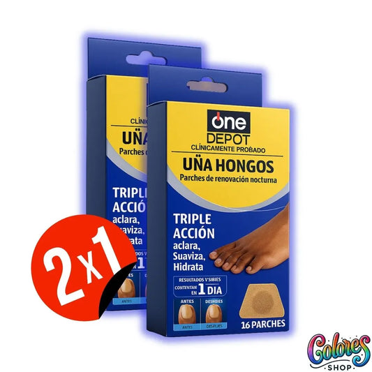 Parches Antihongos para Uñas – Mejora Visiblemente la Apariencia de tus Uñas Mientras Duermes – Tratamiento Fácil, Limpio y Efectivo | 2x1
