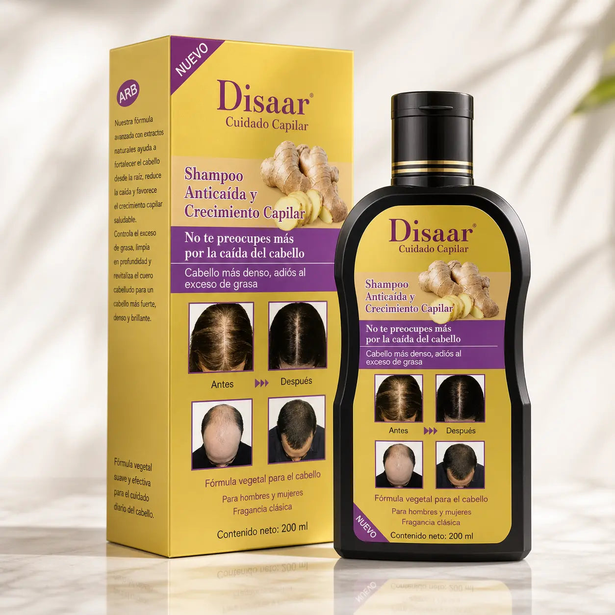 Shampoo Orgánico Anti-Caída: Menos Quiebre y Cabello Más Fuerte