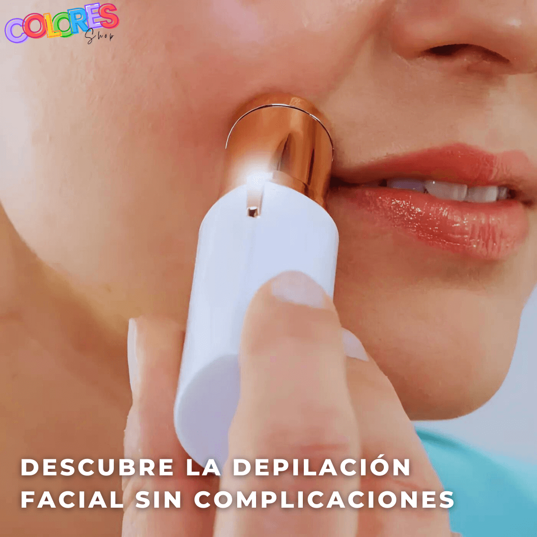 Depiladora Facial de Precisión - Suave, Sin Dolor, Portátil y Recargable – Ideal para Cejas, Labios, Axilas y Más