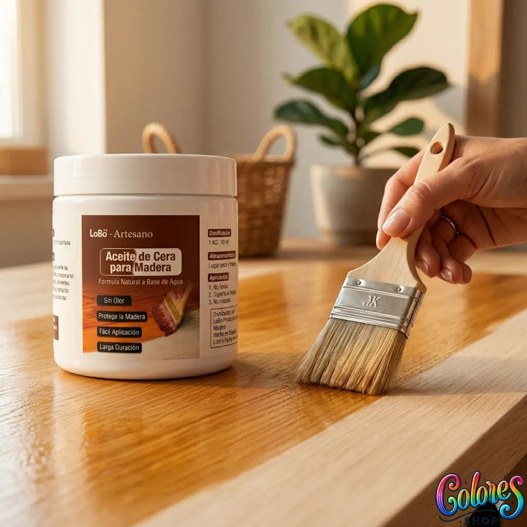 Aceite de Cera para Madera – Protege, Nutre y Restaura Pisos, Muebles y Superficies de Madera del Hogar – Fórmula a Base de Agua, Sin Olor – 500ml