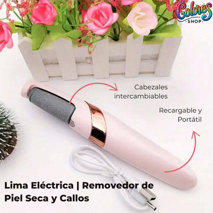 Lima Eléctrica Removedor de Callos Recargable – Elimina durezas sin esfuerzo en casa (A)