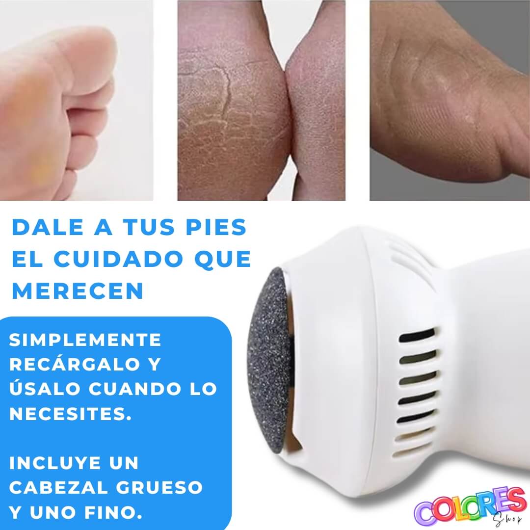 Removedor de Callos Recargable Eléctrico – Suaviza y Elimina Piel Muerta para Pies