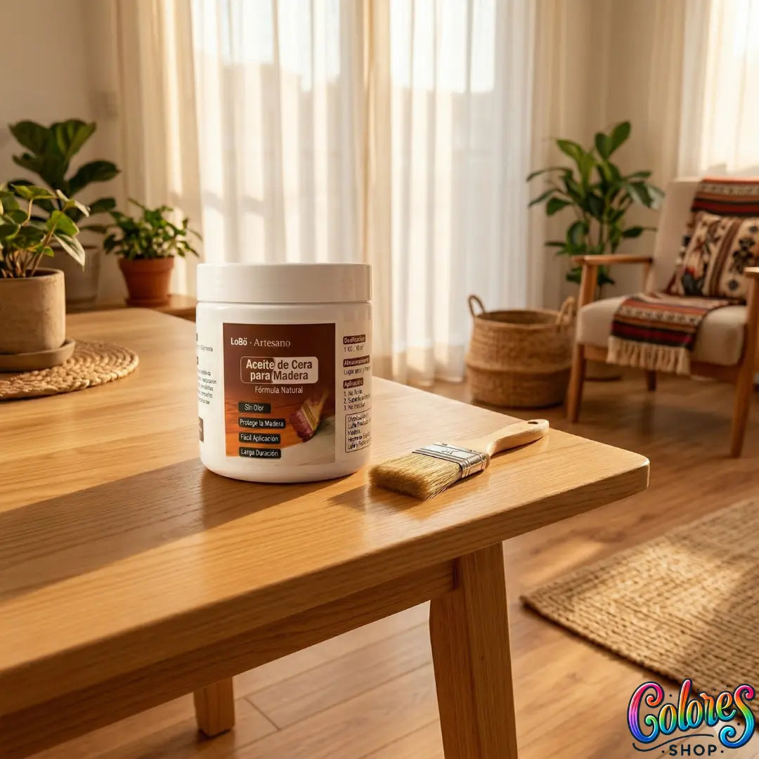 Aceite de Cera para Madera – Protege, Nutre y Restaura Pisos, Muebles y Superficies de Madera del Hogar – Fórmula a Base de Agua, Sin Olor – 500ml