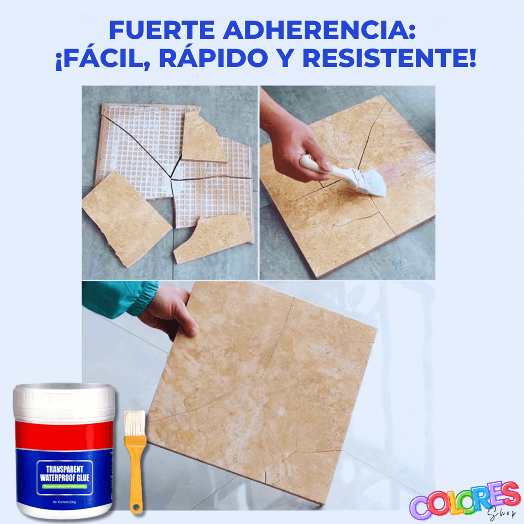 Adhesivo Transparente Impermeable, Resistente a Altas Temperaturas, Para Techos, Paredes, Goteras y Fugas de Agua - 300g