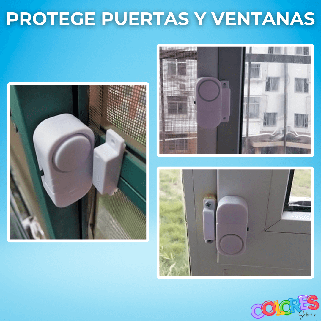 ALARMA CON SENSOR PARA PUERTAS Y VENTANAS (PACK 3 UNIDADES)