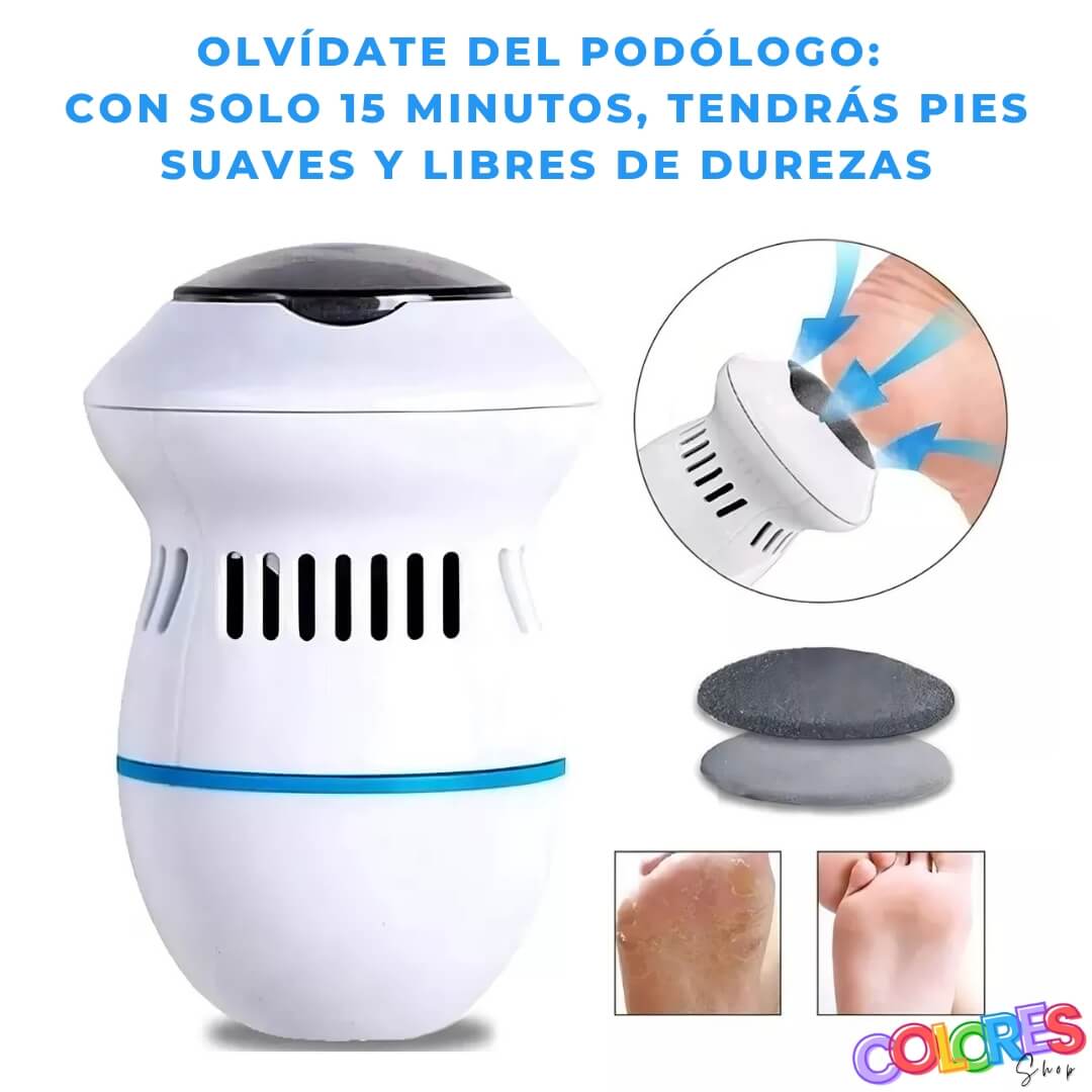 Removedor de Callos Recargable Eléctrico – Suaviza y Elimina Piel Muerta para Pies
