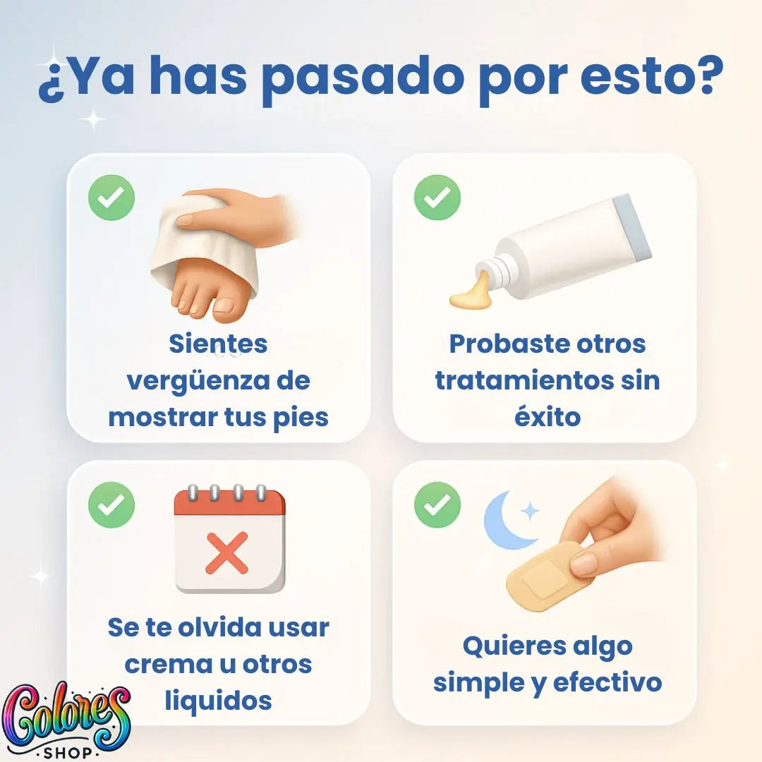 Parches Antihongos para Uñas – Mejora Visiblemente la Apariencia de tus Uñas Mientras Duermes – Tratamiento Fácil, Limpio y Efectivo | 2x1