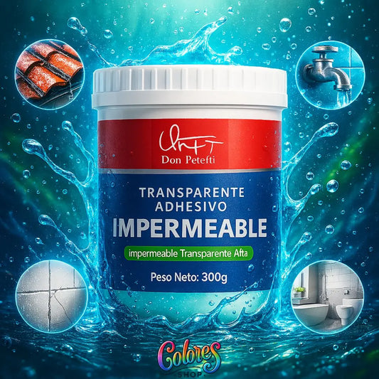 Sellador Transparente Impermeable 300g - Alta Adherencia para Reparar Grietas, Techos y Filtraciones Rápidamente