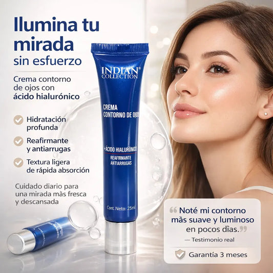 Crema Contorno de Ojos para Ojeras y Bolsas, Hidratación y Frescura Diaria, Textura Ligera de Rápida Absorción, Piel Más Suave y Luminosa, Apta para Todo Tipo de Piel